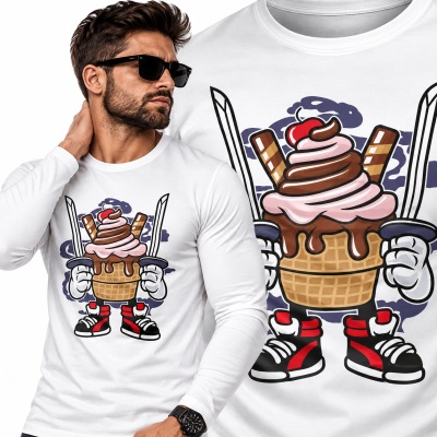 LONGSLEEVE  ANIMOWANY  ICE CREAM NINJA